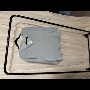 LOFT Light Blue V-Neck Sweater